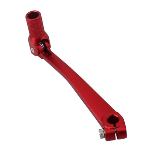 Skdvy Dirt Bike Klappbarer Schalthebel, Klappbarer Schalthebel aus CNC-Aluminium for Motorräder, Zubehör 110/125/140/150/160/250 cc, Dirt Bike Pit Bikes(RED)