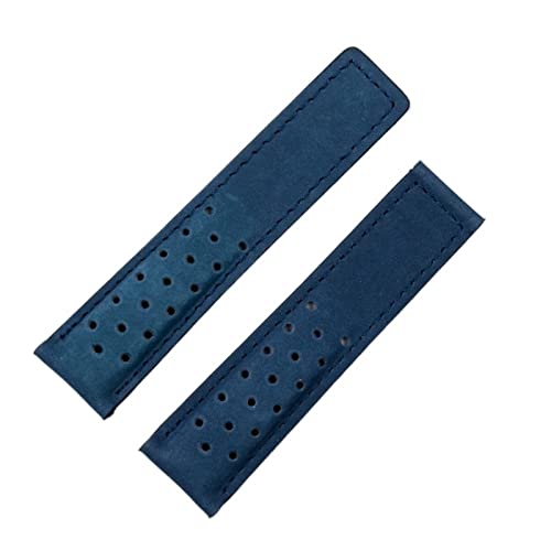 YIHANSS 20 mm 22 mm 24 mm Uhrenarmband aus echtem, mattiertem Leder für Tag-Armband für HEUER Carrera AQUARACER Monaco F1 Uhrenarmband-Armbandschnalle