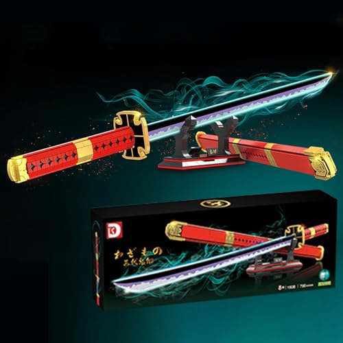 HEYCCO ONE Piece Roronoa Zoro Katana Sets, Sehr Schöne 3D-Dekoration,sandai kitetsu