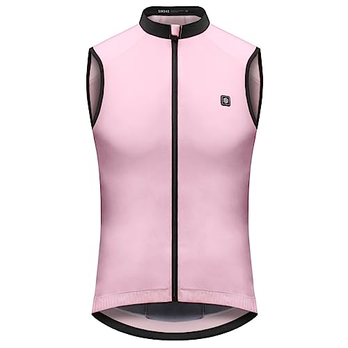 SIROKO - Fahrradweste Windstopper für Damen V1-W Blizzard - XL - Bubblegum Pink