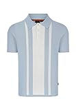 Merc Herren Ruthin Poloshirt Sweater, himmelblau, Large