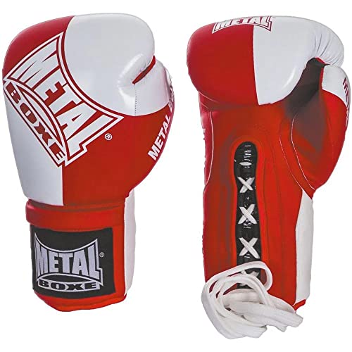 METAL BOXE Boxhandschuhe rot Schwarz/Weiß/Rot 397 g