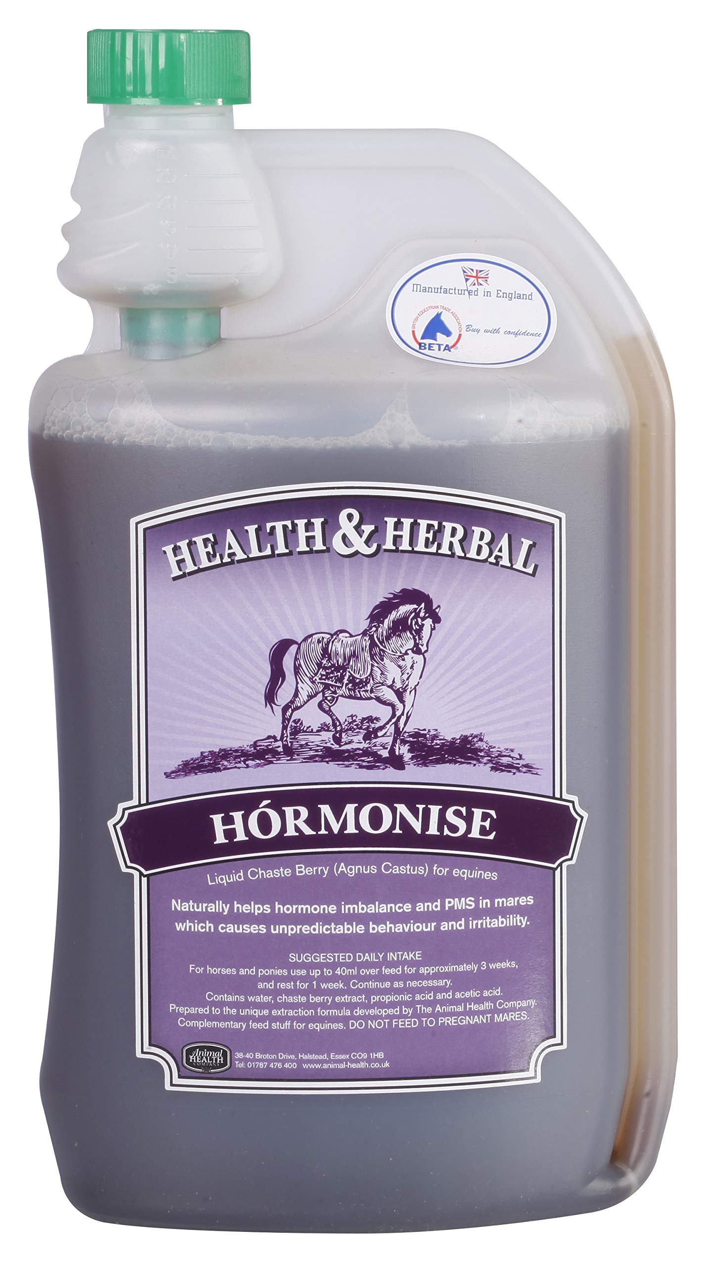 Health & Herbal Hormonise für Pferde, 1 Liter