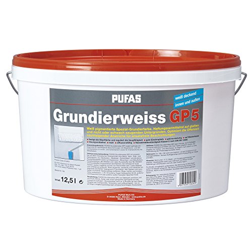 Pufas Grundierweiss GP 5 12,500 L