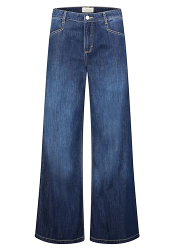 Cartoon Damen Flared Cut-Jeans mit Eingrifftaschen Dark Blue Denim,44