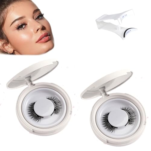 Wasado magnetische Wimpern, Wasado Magnetische Wimpern, natürlicher Look, Weichmagnetische Wimpern Wasado, Wiederverwendbare magnetische Wimpern ohne Kleber (UB05*2)