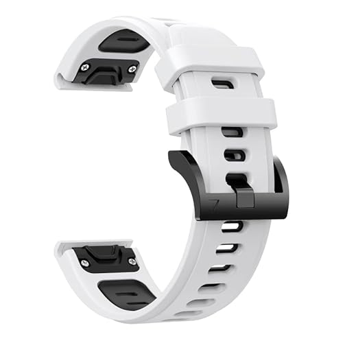 BANDKIT Silikon-Uhrenarmband für Garmin Fenix 6, 6Pro, 5, 5 Plus, Forerunner 935, 945, Instinct S60, 22 mm, Schnellverschluss-Armband, 22mmFenix 6 6 Pro, Achat