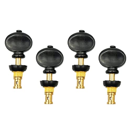 Ukulele Tuning Pegs Machine Köpfe Tuner Tasten Gitarreteile Schwarze Reibung Stimmwirbel Mechaniken