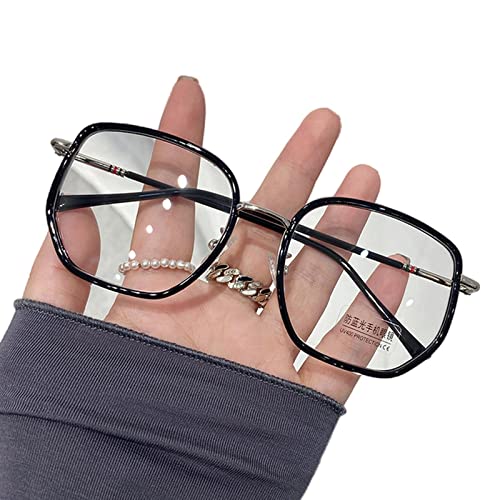 letaofang Reading Glasses Ultralight Big Frame Myopia Glasses Dioptres 0-0.5 0.75-1.0 to -6.0 Myopia Glasses Women Men Unisex