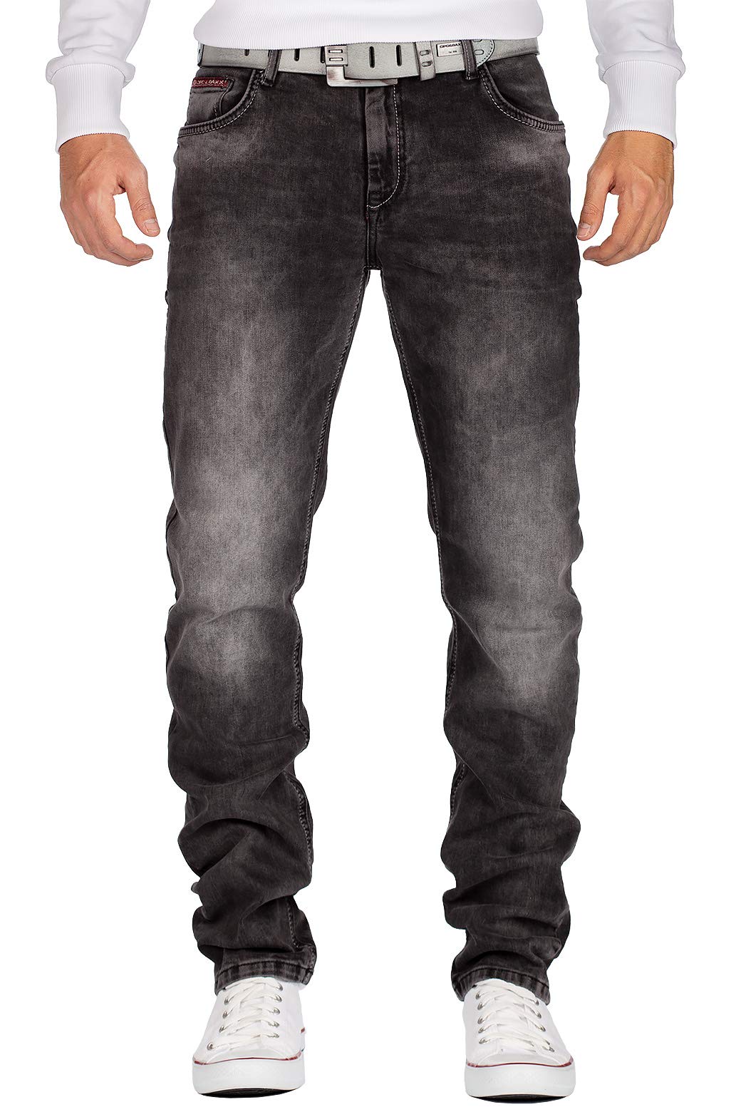 Cipo & Baxx Herren Jeans CD533-bans Grau W38/L36