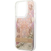 GUESS Hard Cover Paisley Liquid Glitter Gold, für iPhone 14 Pro Max, GUHCP14XLLFLSD (GUHCP14XLLFLSD)