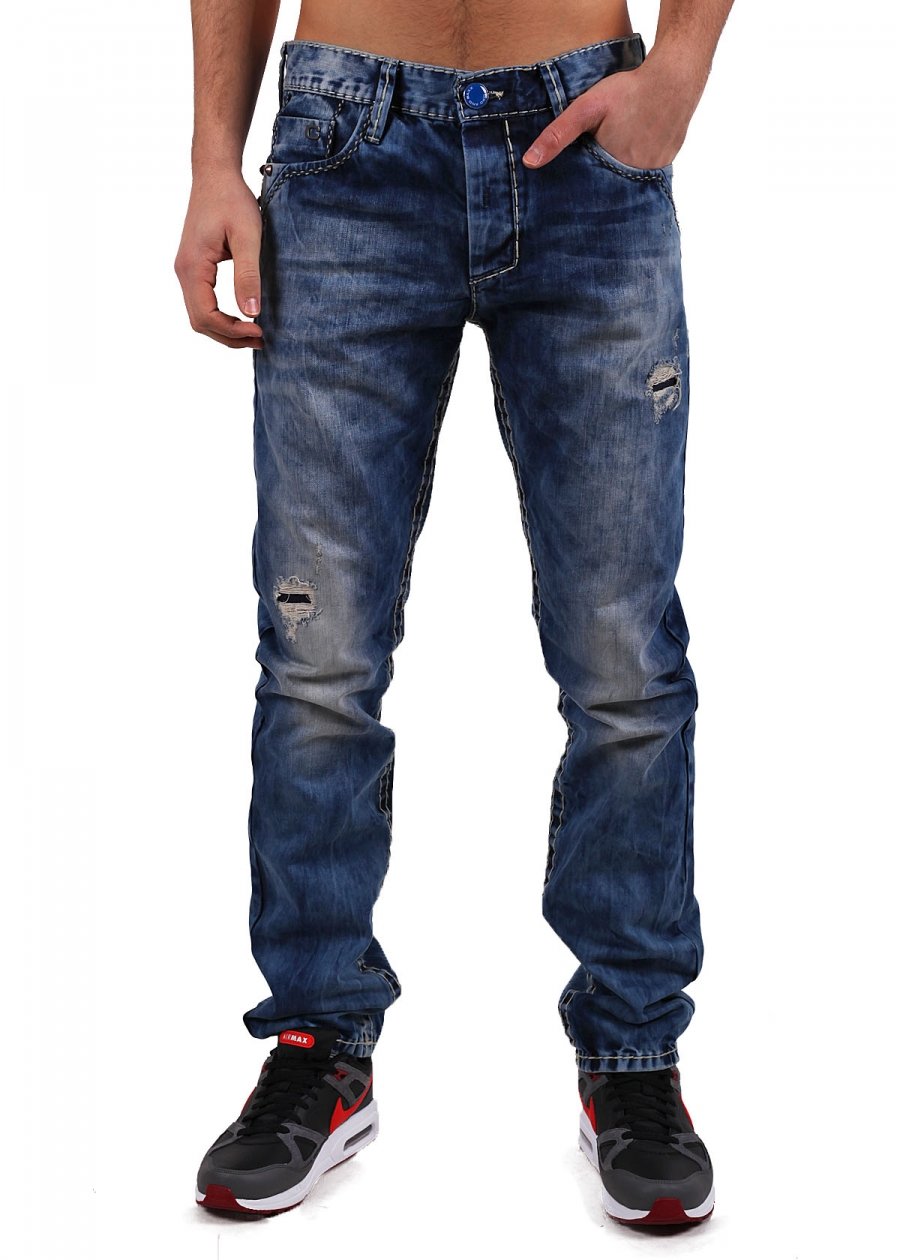 Cipo & Baxx Herren C-1125 Jeanshose, Blau (Standard 78), W30/L32 (Herstellergröße: 30)