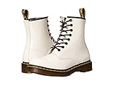 Dr. Martens 1460 Patent WHITE, Damen Combat Boots, WeiÃŸ (White), 37 EU (4 Damen UK)