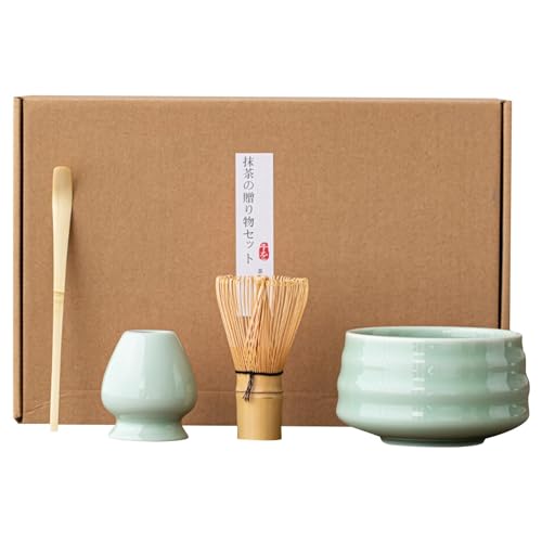 Matcha-Schneebesen-Set – Matcha-Schneebesenhalter und Schüssel | Traditionelles Matcha-Zubehör für Anfänger, Machen Sie köstlichen Matcha-Tee