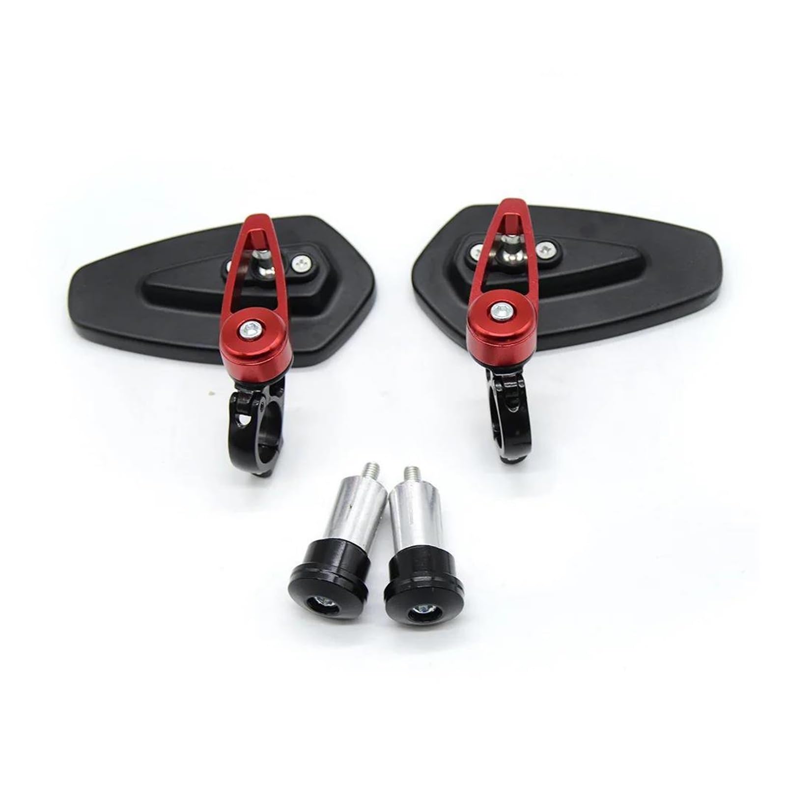 Für Suzuki Für B-King GSF1250 GSF600 Für Boulevard DR Serie Motorrad Lenker Rückspiegel 22 Mm Motorradspiegel-Set(Rot)