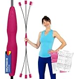 ELANI klimaneutraler Schwingstab - pink - Verstellbarer Widerstand & angenehmer Griff - hochbelastbarer Swingstick fürs sichere Wackelstab Training, Rücken Training oder als Gymnastikstab