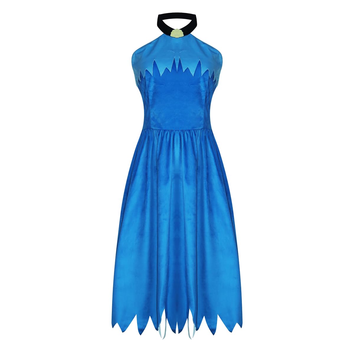 AYYOHON Betty Rubble Kostüm für Damen, blaues Kleid, Höhlenfrauen-Outfit für Steinzeit, Verkleidung, Halloween, Cosplay, Kostüm, Größe XL