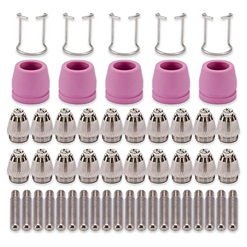 Eysaure AG60 SG-55 WSD-60 Plasmaschneider Schneidbrenner Spitze DüSen Verbrauchsmaterial-Kit Plasmaschneider ZubehöR 50PK