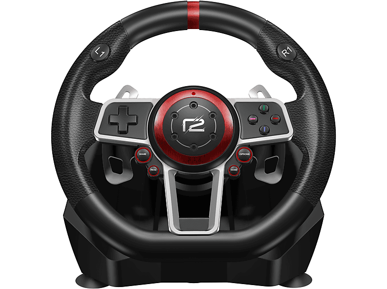 READY 2 GAMING Multi System Racing Wheel Pro (Switch/PS4/PS3/Xbox One / Series X/S/PC) - kompatibel mit PS5-Spielen