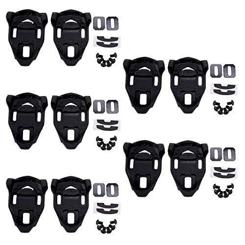 SICOSALT 5X Fahrrad Klampe Set Kunststoff Schwarz Renn Rad Rad Pedal Klampe Lock Anti Rutsch Renn Rad Klampe für Time IClic/X-Presso Pedal