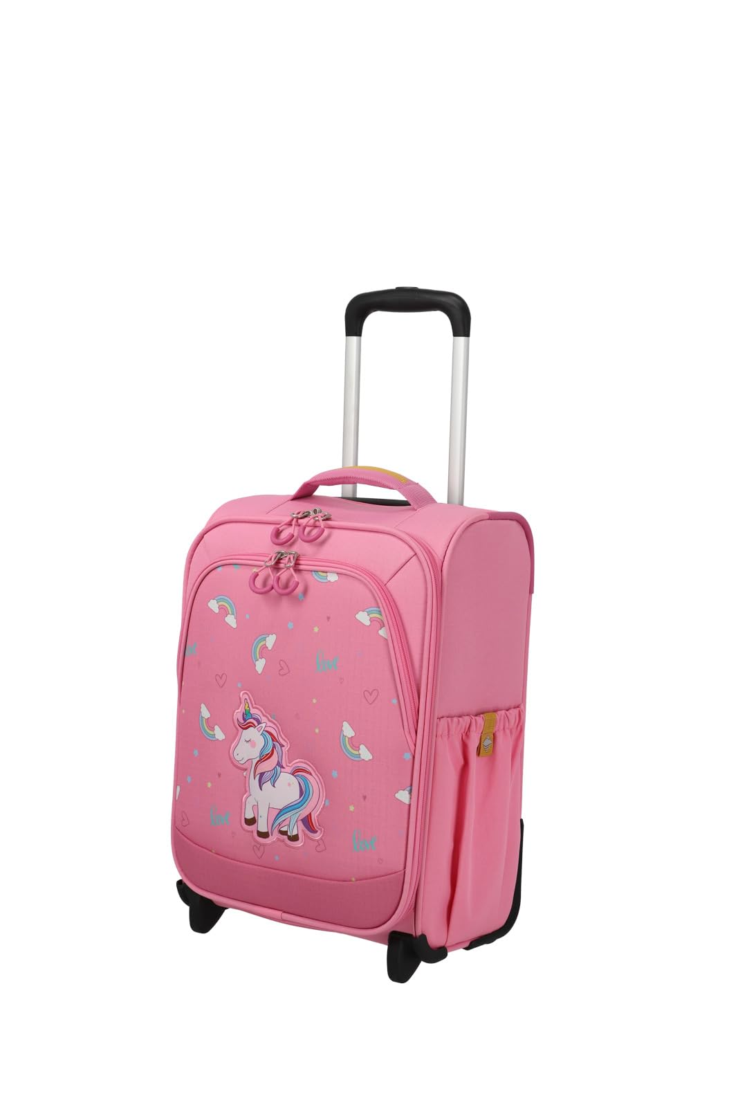 TRAVELITE Kinderkoffer mit 2 Rollen für Mini-Weltentdecker, Handgepäck Kindertrolley MINIMOVER aus recyceltem Polyester, 44 cm, 1,9 kg