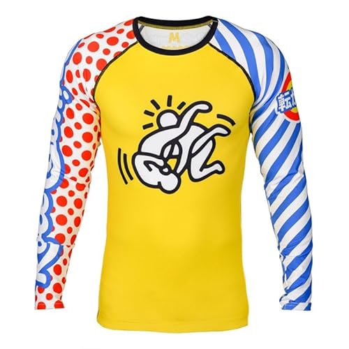 Role Bonito Pop Art-Stil BJJ Rashguard (Langarm) (S)