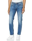 Herren Jack & Jones Jeans Tim Straight Legs Slim Fit Flat Front Tim ORIGINAL, Farben:Blau-2, Größe Jeans:30W / 32L