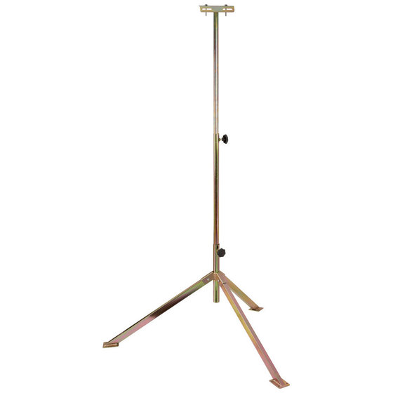 brennenstuhl® - Bau Teleskop Stativ TS 170 zur Aufnahme von Baustrahlern (höhenverstellbar von 75 - 170cm, max. Tragfähigkeit 7kg, Füße mit Bodenbefestigungsplatten)