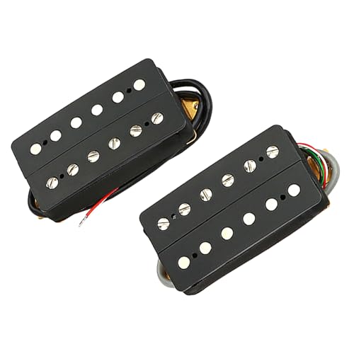 E-Gitarre Double Coil Humbucker Pickup Ersatz Ausgang Alnico 5 Gitarren-Tonabnehmer Einfache Installation E-Gitarre Tonabnehmer Ersatz Hals und Steg Tonabnehmer