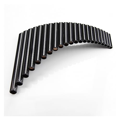 22 Pfeifen PanFlute ABS Panpipe G Key Rechts/Links Hand Schwarz Stimmbare PanFlute Musikinstrumente Panflöten für Studenten (Color : Right)