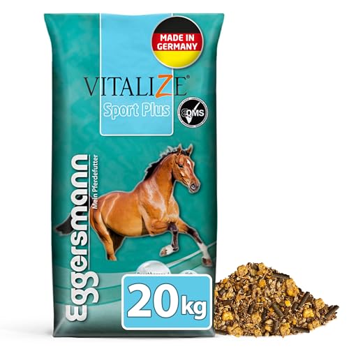 Eggersmann Vitalize Sport Plus – Pferdefutter für Sportpferde – Für stark Beanspruchte Pferde geeignet – 20 kg Sack