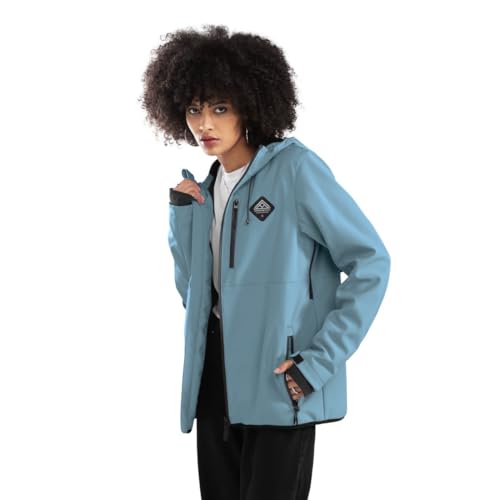 SIROKO - Softshell Jacke für Damen W2-W Beluga LF - M - Stahlblau