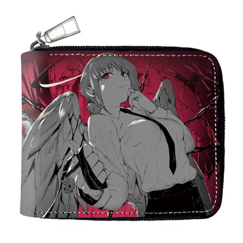 RYNDEX Chains-aw Man Anime Wallets, Süß Spaß Einzigartig Karten Geldbeutel, Scheckkartenetui für Fans Teens Geburtstagsgeschenk(Color:Multicolor 11)