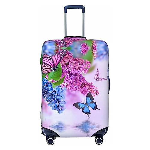 Miniks Butterfly Garden Reisegepäckabdeckung, robuster Koffer-Schutz, passend für 45,7 - 81,3 cm große Gepäckstücke, Größe XL, Schwarz, X-Large