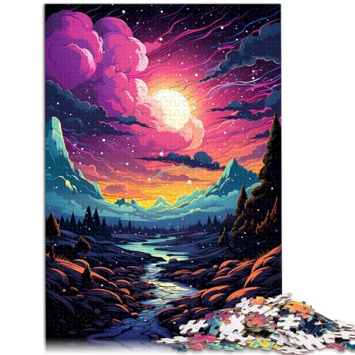 Puzzle, Lernspiele, Fantasie-Nachtansicht, 1000 Teile, Puzzle, Holzpuzzle, Stressabbau, Urlaub zu Hause, Zeit totschlagen, 1000 Teile (50 x 75 cm)