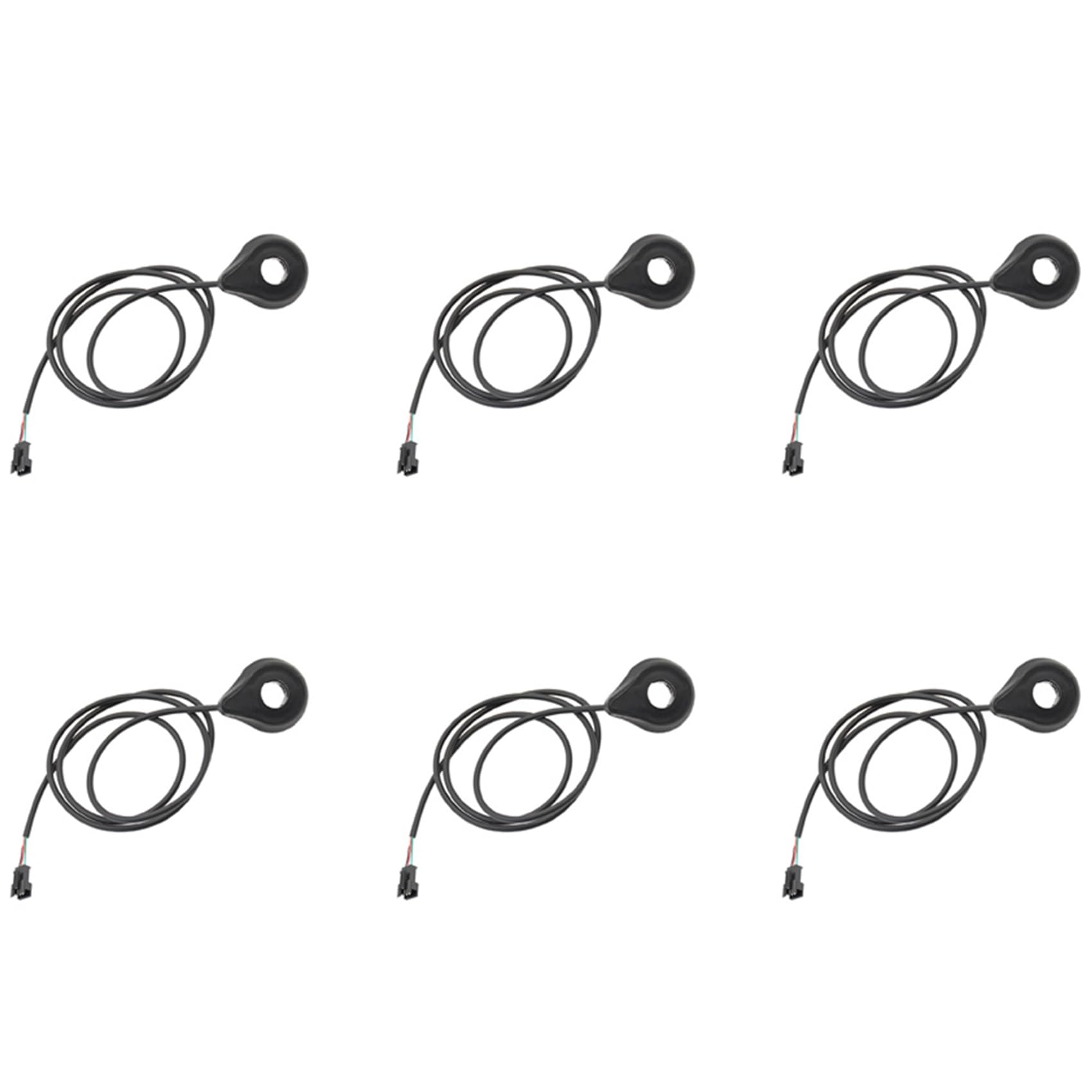 SICOSALT 6X Pedalunterstützungssensor für Elektrofahrräder, 12 Magnete, E-Bike-PAS-System, Hallassistent, Geschwindigkeitssensor, Elektroroller-Zubehör