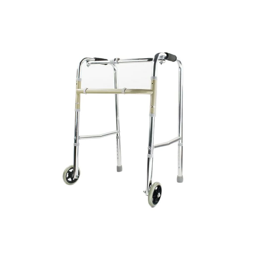 Gehhilfe, leicht, Rollstuhl, Mobilitätshilfe, 2 Räder, Aluminiumlegierung, Gehhilfe, 78–89 cm, höhenverstellbar, für ältere Menschen, Rollstuhl, Gehhilfe, Rollstuhl, für Erwachsene und ältere Menschen