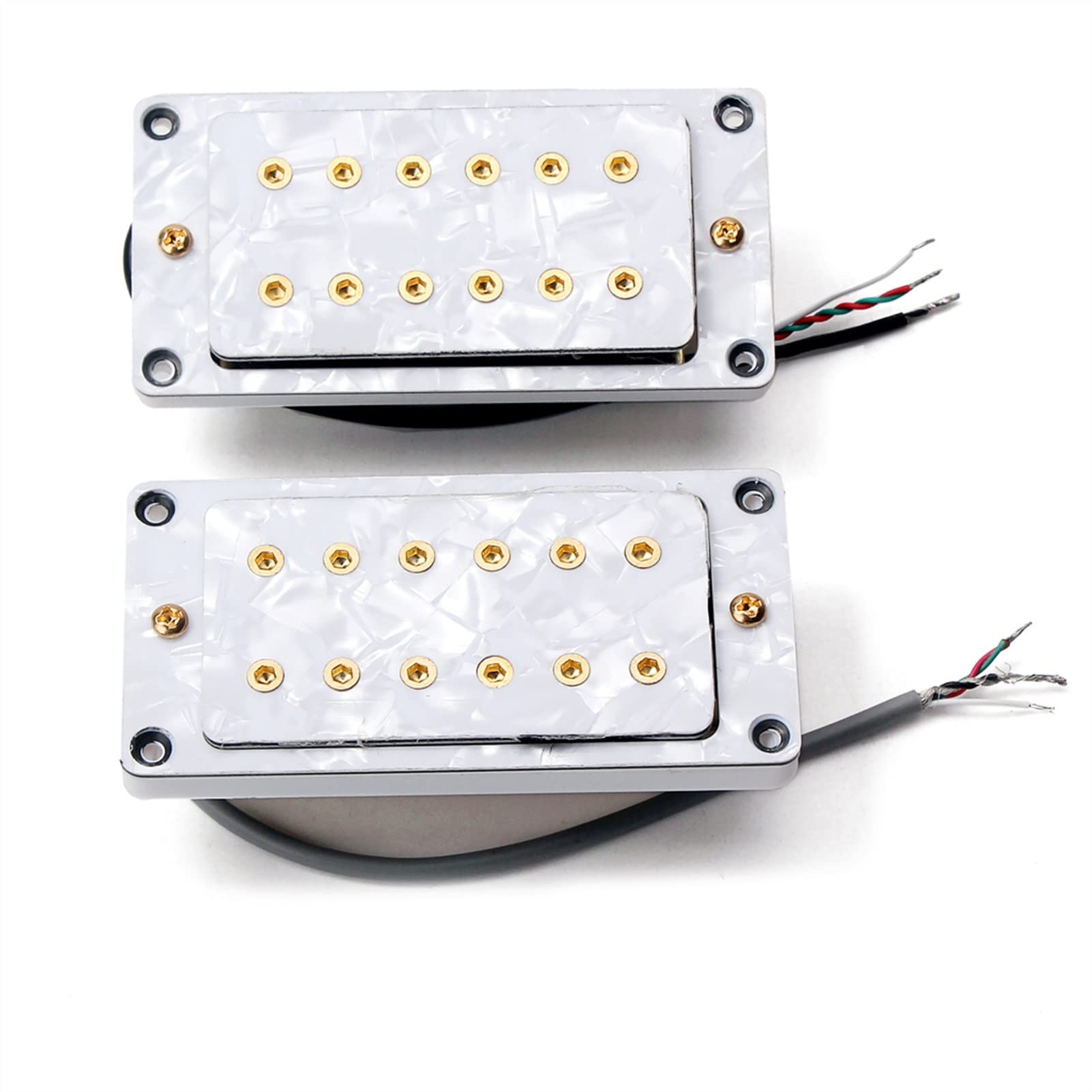 ZENGXUE E-Gitarre Humbucker Neck Bridge Pickup Befestigungsschrauben Schraubenschlüssel Kit Humbucker Tonabnehmer Set