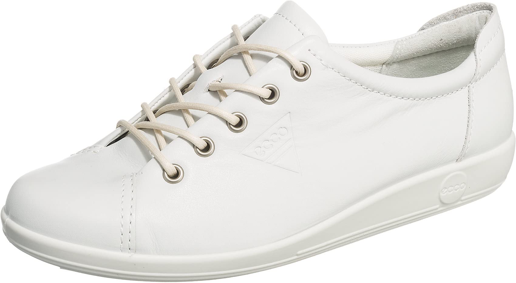 ECCO Damen Soft 2.0 Tie Tie Hohe Sneaker, Weiß, 39 EU