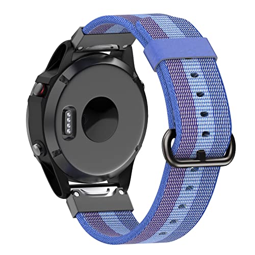 IOTUP Uhrenarmband aus Nylon, 22 mm, schnell anzubringen, für Garmin Fenix 5 Plus 6 Pro Approach S60 S62, Smart-Armband für Vertix-Armband, 22mm For Fenix 5, Achat