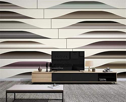 XLMING Geometrische Linie Gradient Art Küche Esszimmer Arbeitszimmer Wohnzimmer TV Hintergrund Wand 3D Tapete-300cm×210cm