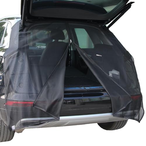 Campingnetz für Auto – Heckklappennetz für Auto, Windschutzscheibe, Sonnenblende, magnetische Halterung – Lüftungsgitter zum Schutz der Privatsphäre des Kofferraums, Diebstahlschutz für SUV, MPV Van