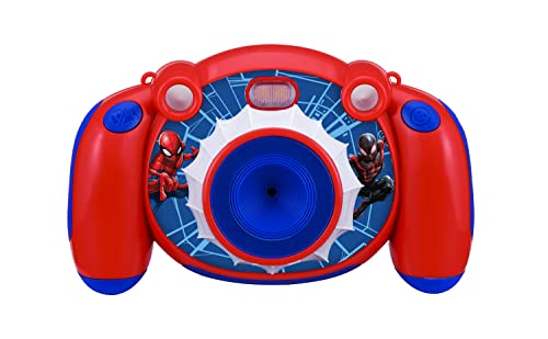 Spiderman Kinder Kamera mit Foto- und Videofunktion | 2 MP Digitalkamera, mit Aufkleber und Bearbeitungsfunktionen
