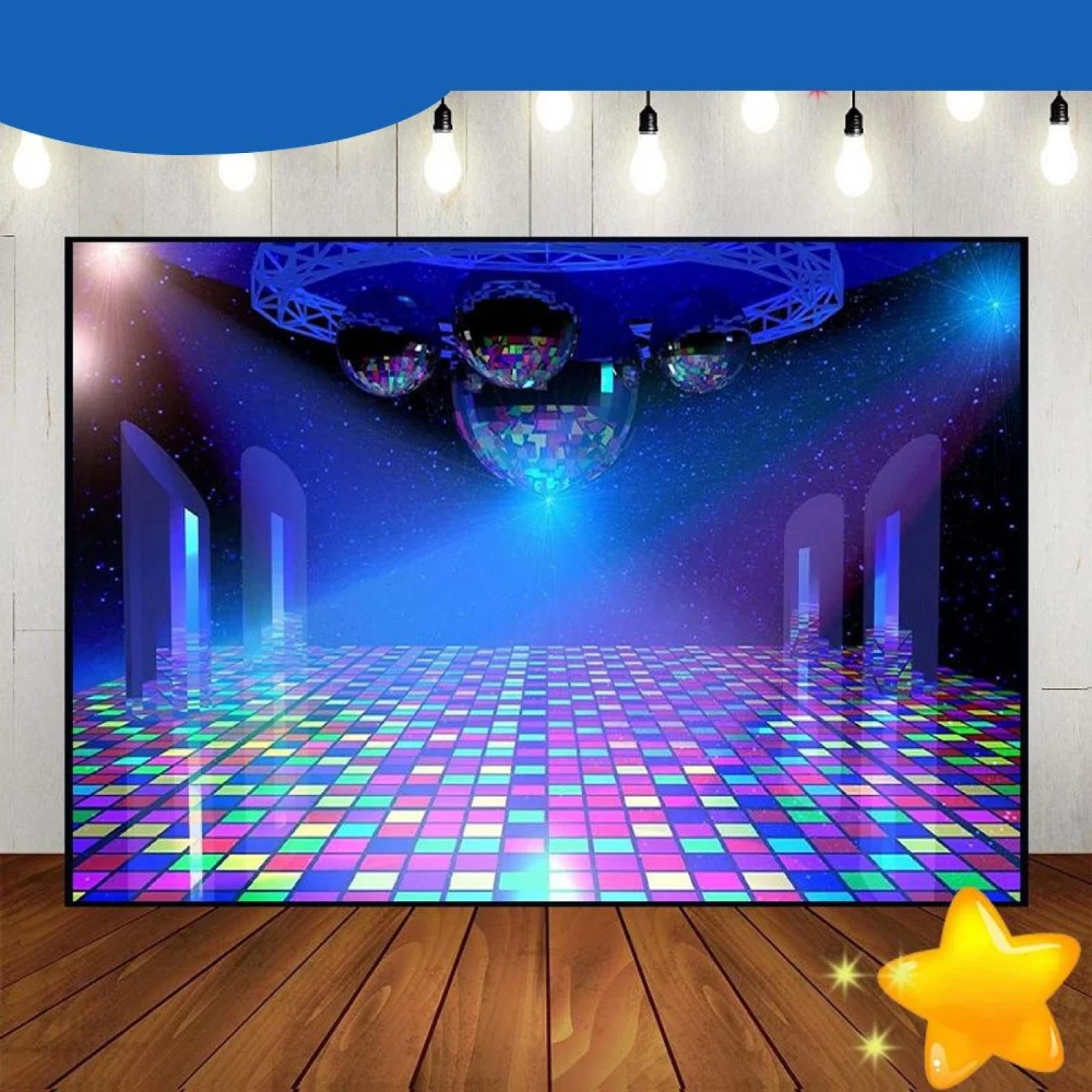 bühne Spotlight Foto Star Musik Show Dekoration Party Dekoration Banner Fotografie Hintergrund Hintergrund 300x200cm