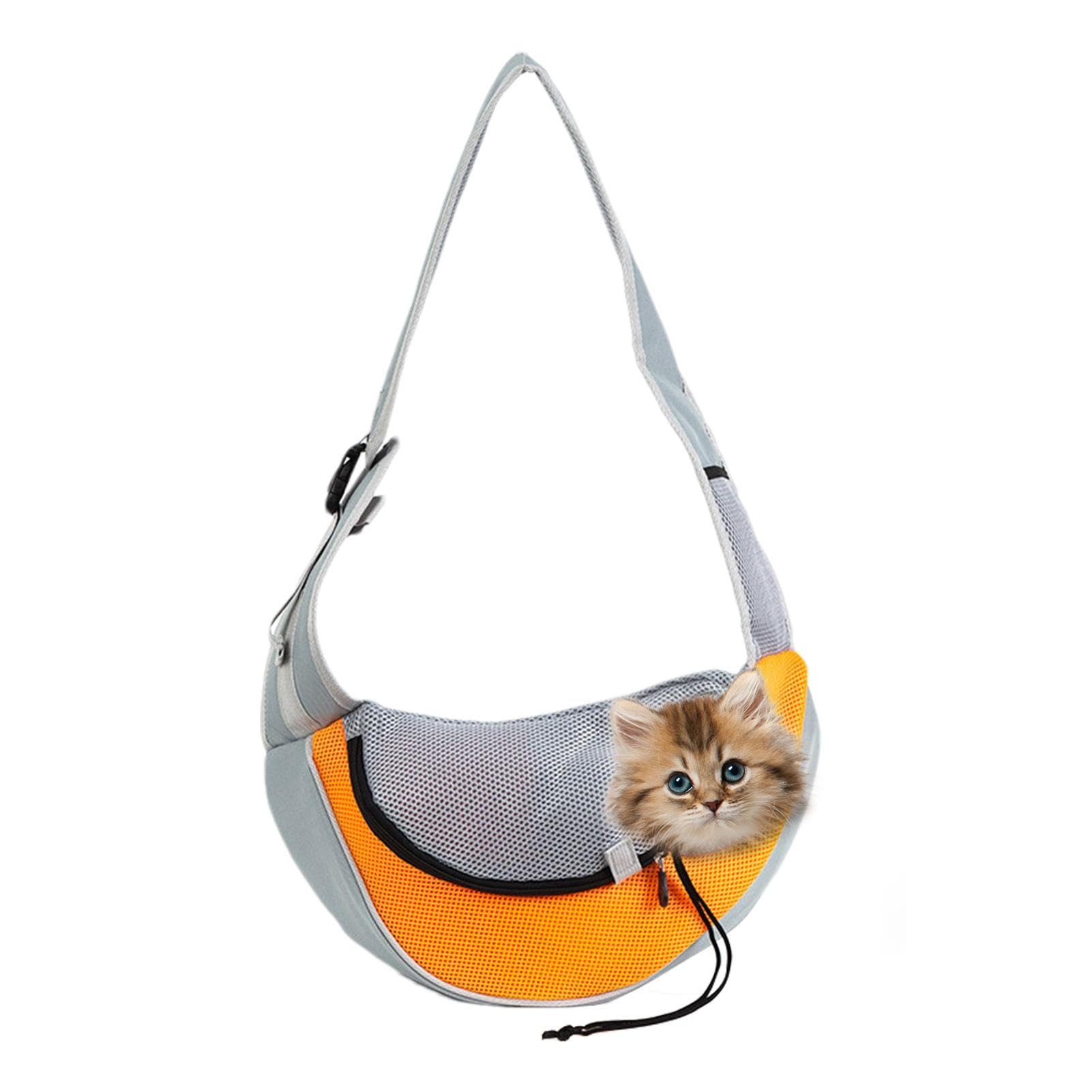 Hundetragetücher für kleine Hunde,Kleine Hundetragetücher - Freihändiger Sling-Haustierbeutel | Sicherer Sling Bag Carrier, verstellbare Hundetragetasche, Katzentrage für kleine Hunde und Katzen, bis