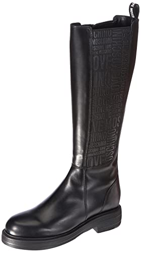 Love Moschino Damen Stivaled.city40 Vitello Stiefelette, Schwarz, 36 EU