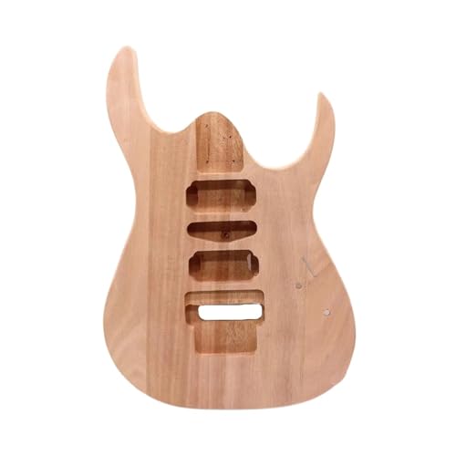 Korpus Für E-Gitarre Aus Pappelholz, Sunburst-Farbe, Gitarrenzubehör, Gitarren-Fass-Korpus, Hochglanz-Finish (Color : 1 Natural)