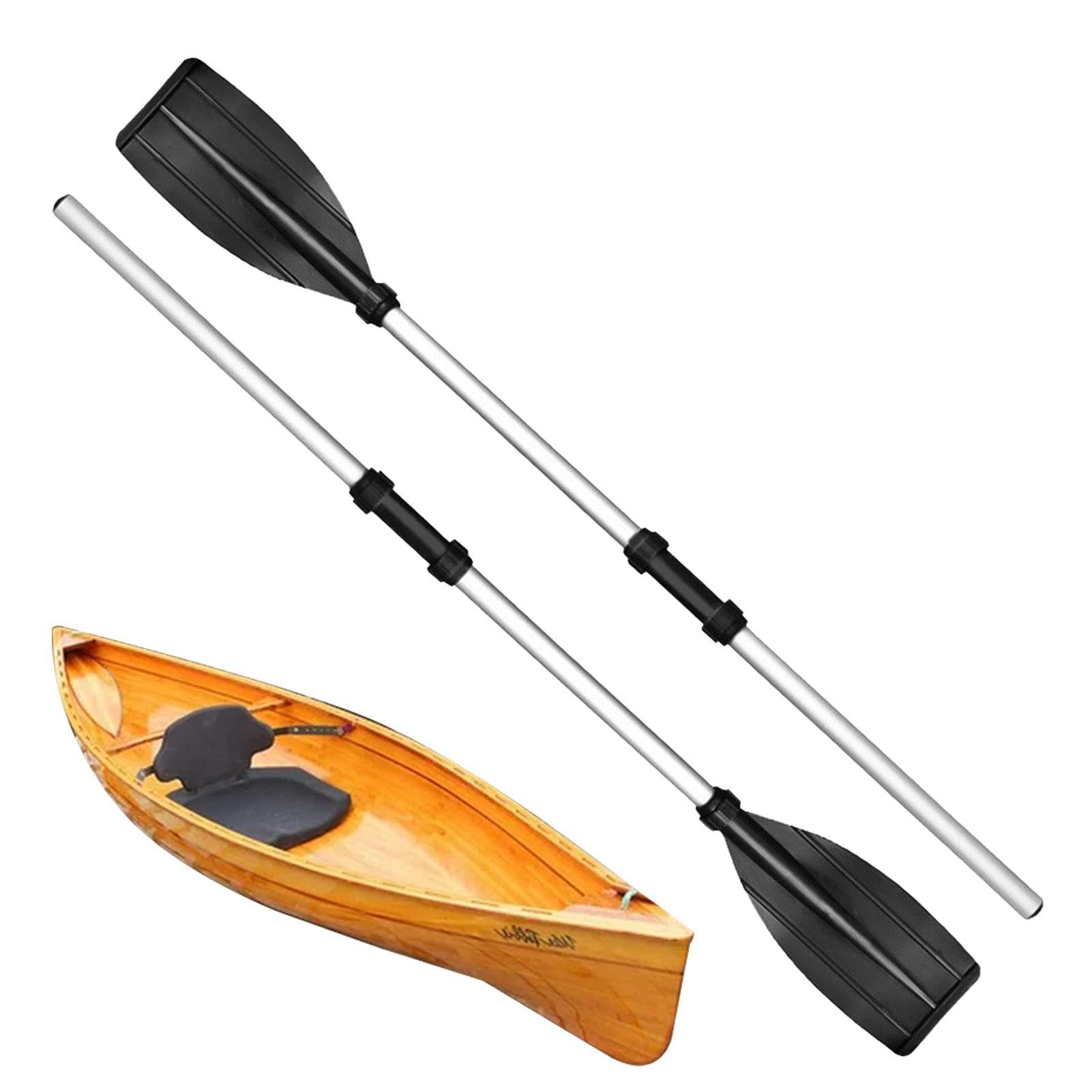 LPORF Aluminium-Kajakpaddel, 2 Stück Kanuruder längenverstellbar, Aluminium-Kanupaddel, Wassersportzubehör, ergonomische Paddel für Rafting, Kanufahren, Bootfahren