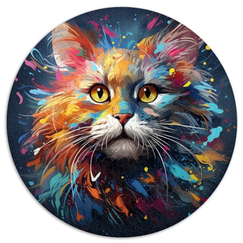 Puzzle | Puzzles Lustige Katze Erwachsene 1000 Teile Puzzle 67,5x67,5cm Lernpuzzle ganze Familie und Dieses