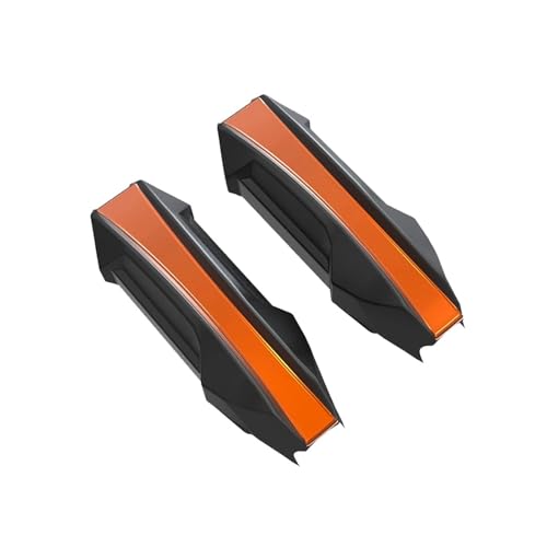 Motorrad Crashbars Motorradzubehör 25mm Sturzbügel Schutz Motor Stoßstangenschutz Stoßstangenschutz Block 25MM Externes Zubehör Motorschutz Sturzbügel(B Orange)